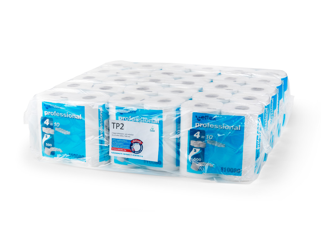 Standaard formaat toiletpapier van betere kwaliteit met standaard koker
